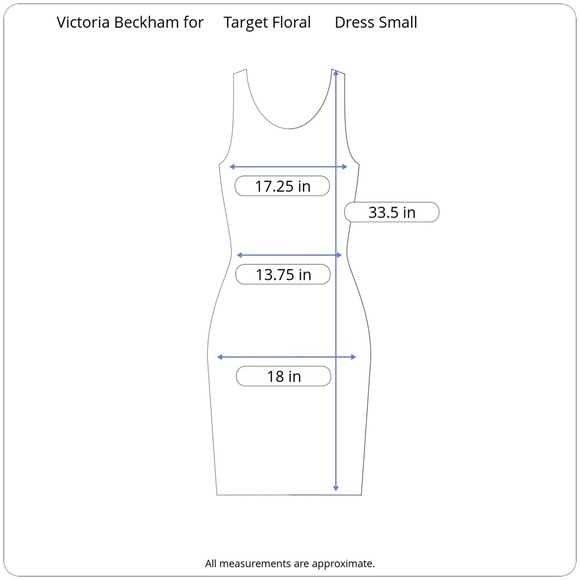 SOLD Victoria Beckham for Target Floral A Line Dress - Picture 8 of 8